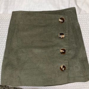 Altar’d State corduroy skirt with buttons